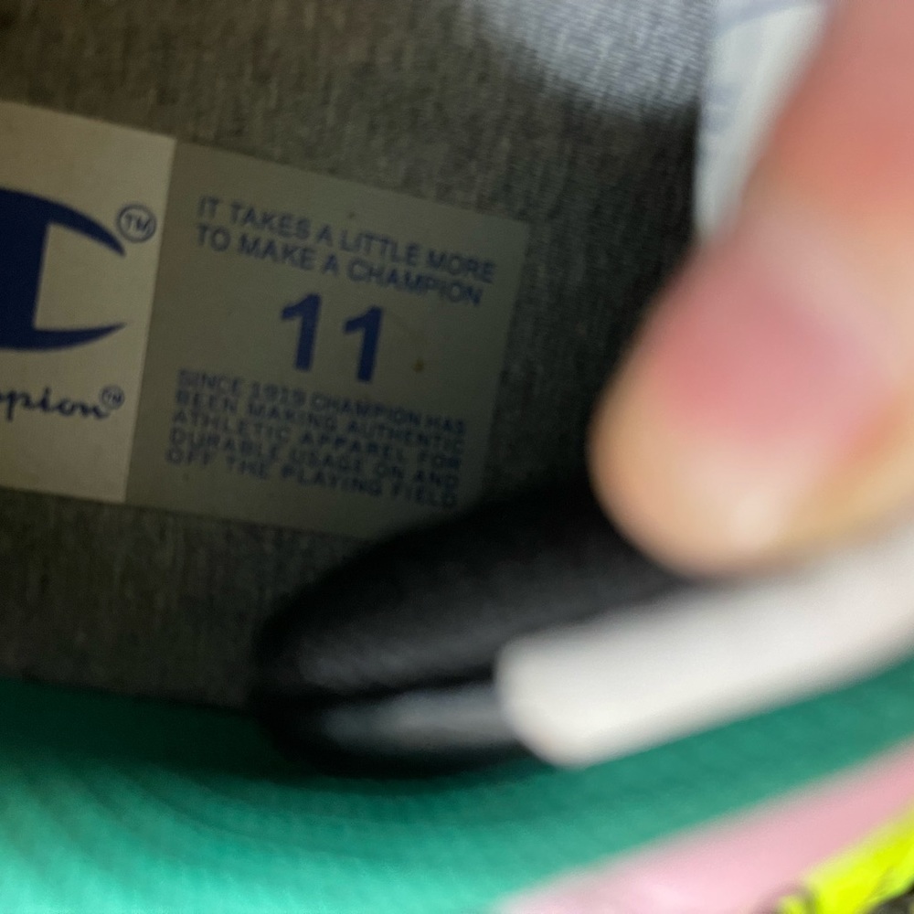 MENS CHAMPION SNEAKERS US SIZE 11 brand new w box i need money is why cheap - Picture 3 of 3
